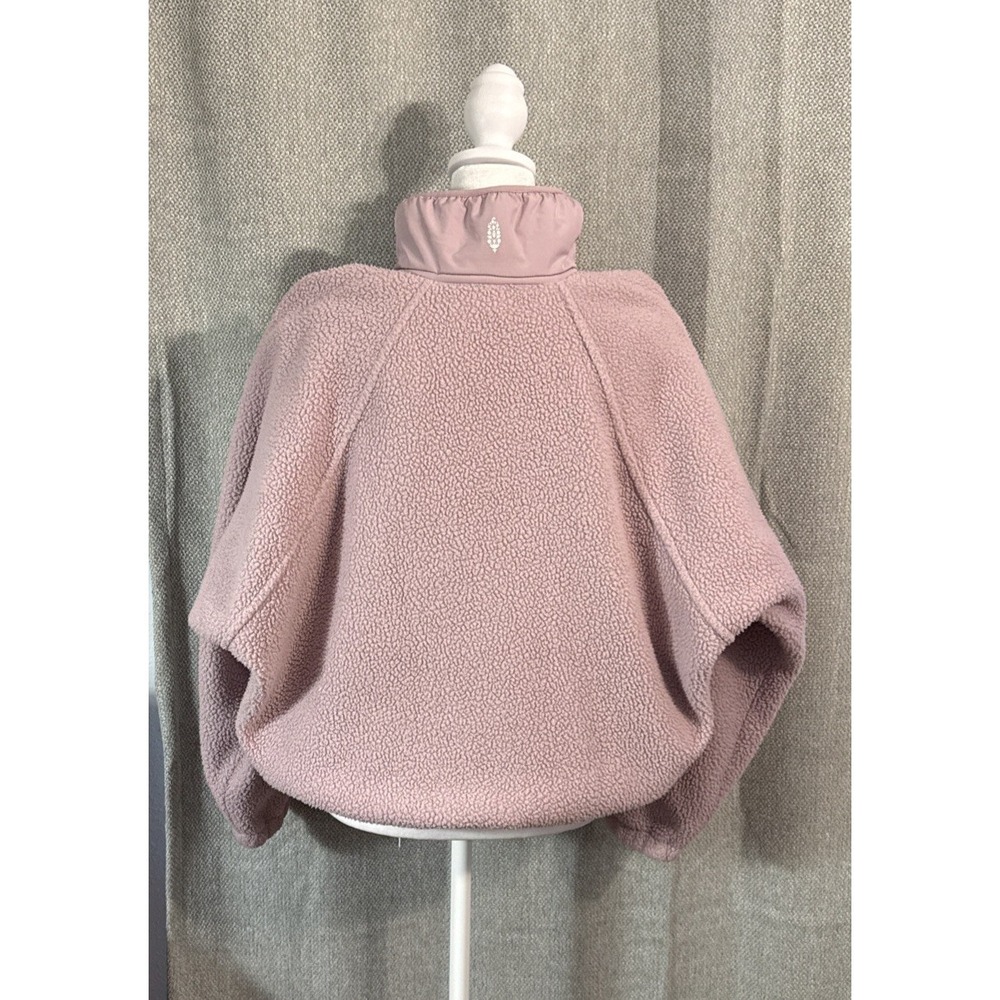 Free People FP Movement Hit The Slopes Fleece Jacket Women's Size XS Pink - Picture 6 of 13